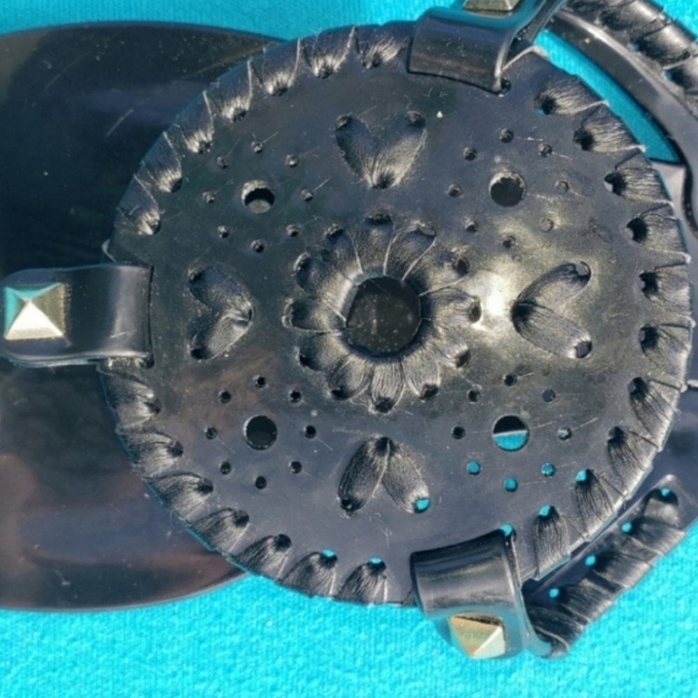 Jack Rogers Black Georgica Jelly Thong Sandals - Picture 2 of 5